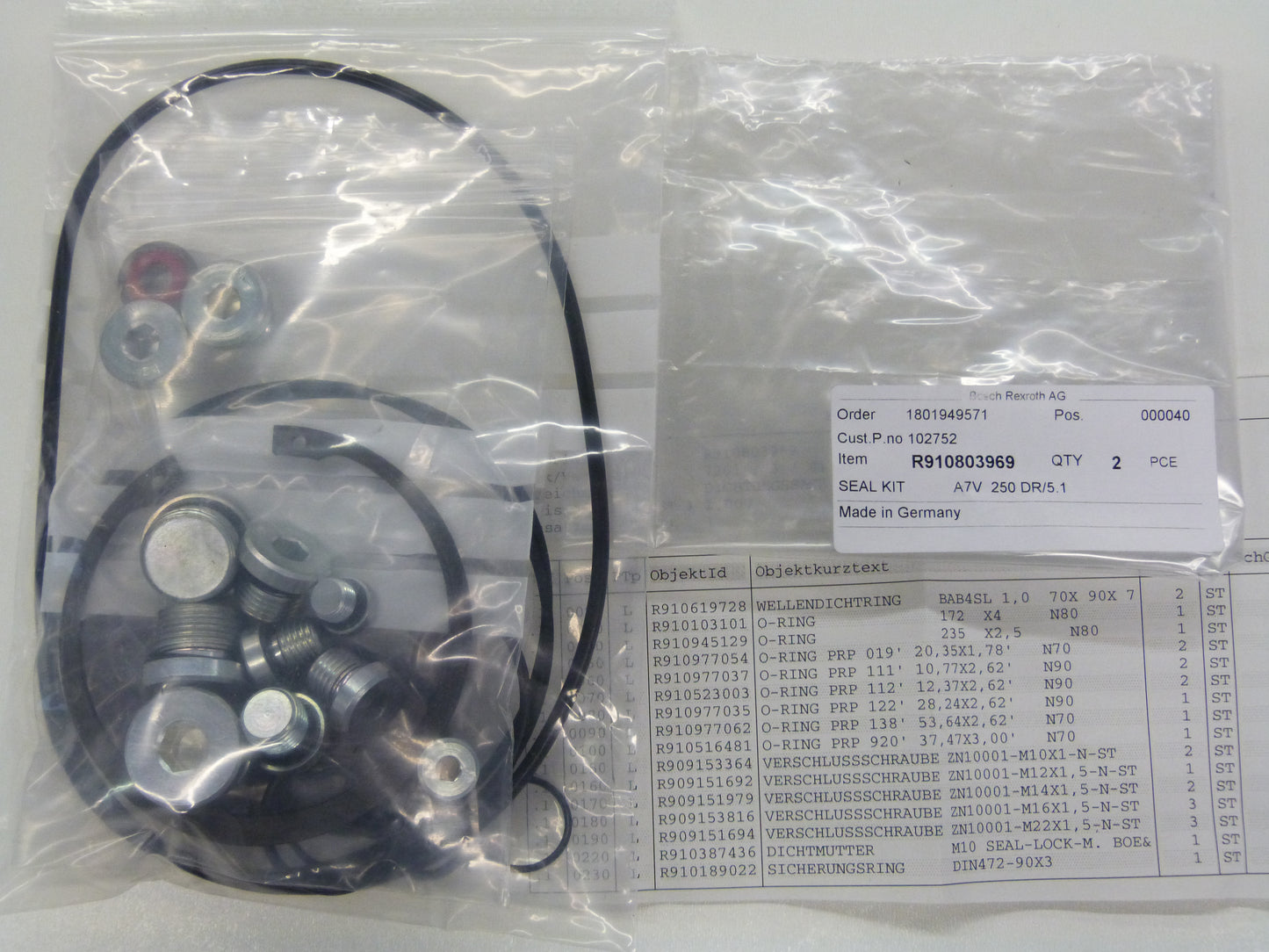 Image 1 of DICHTSATZ A7V 250 DR/5.1