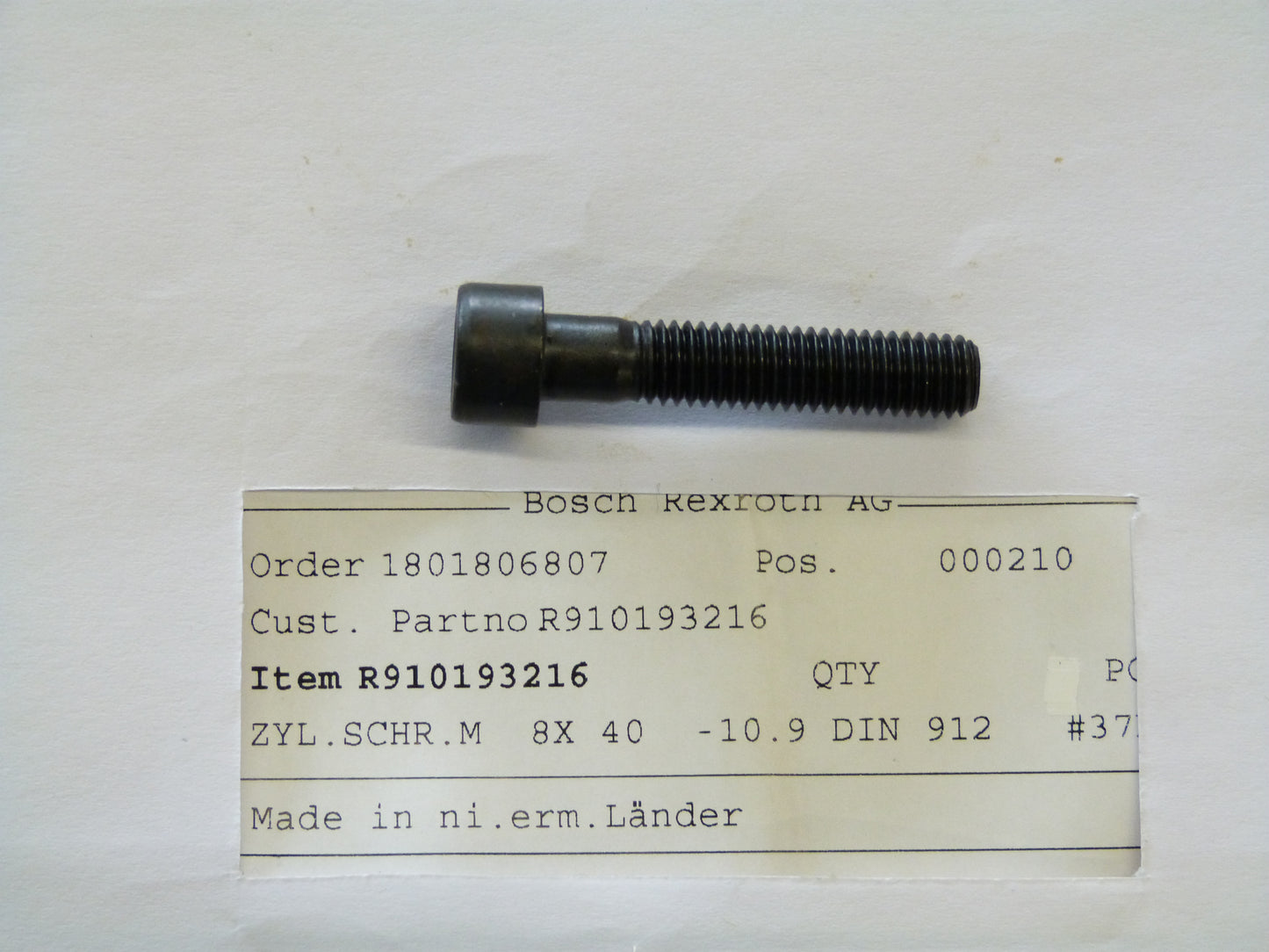 Image 1 of SOCKET HEAD SCREW