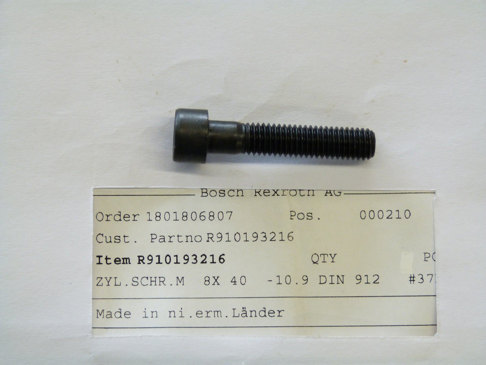 Image 1 of SOCKET HEAD SCREW