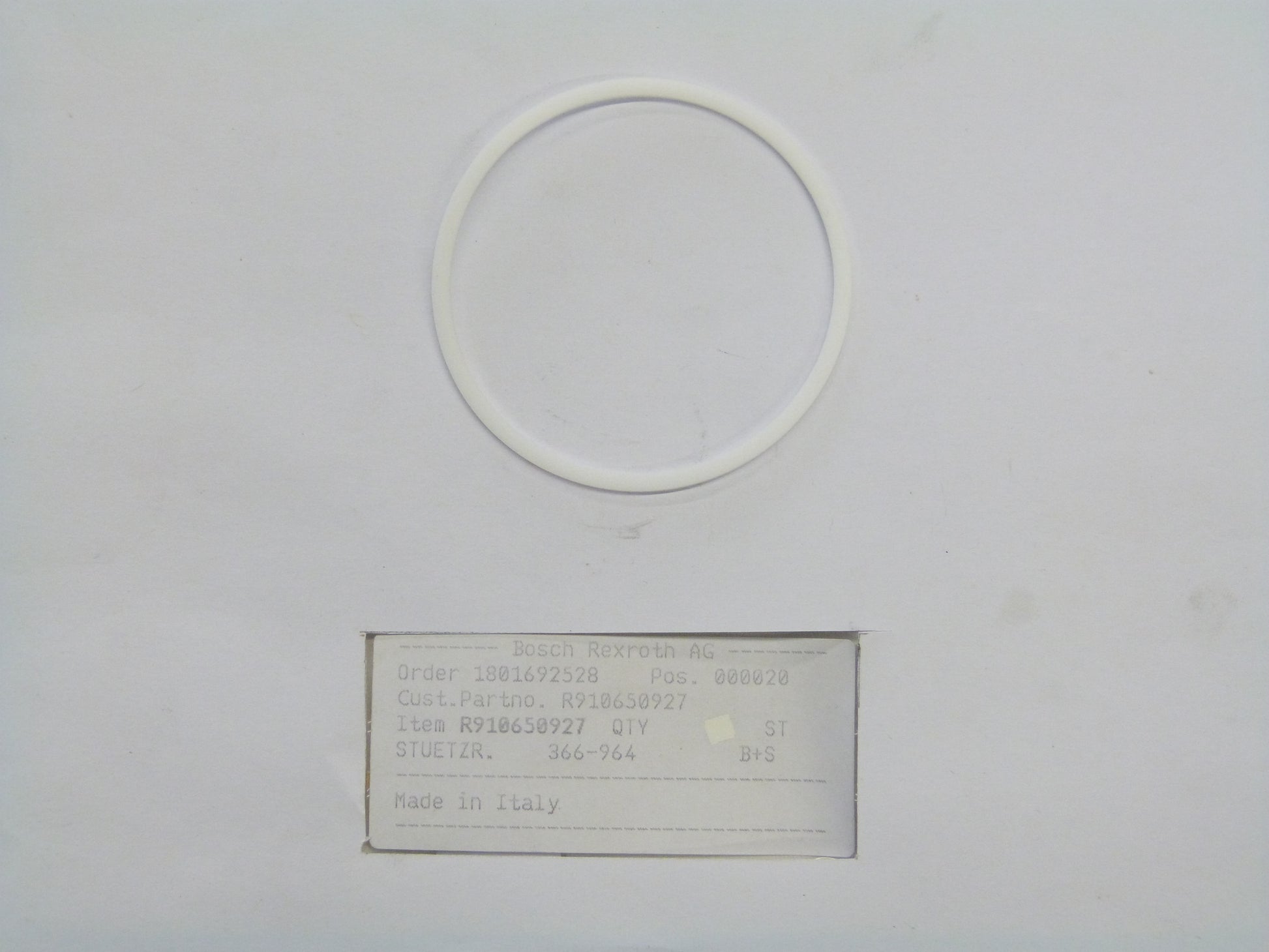 Image 1 of BACK UP RING