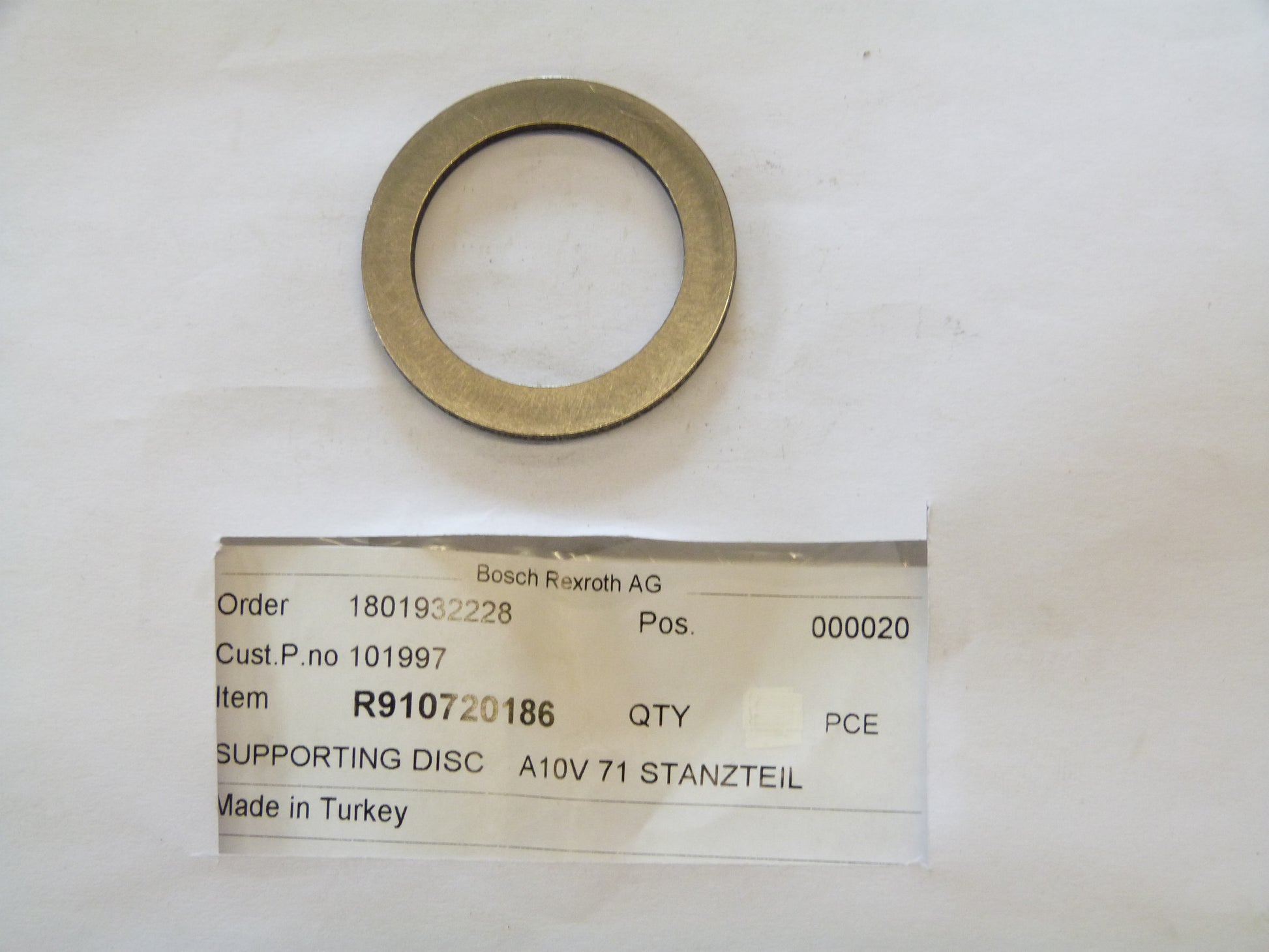 Image 1 of BACK UP PLATE