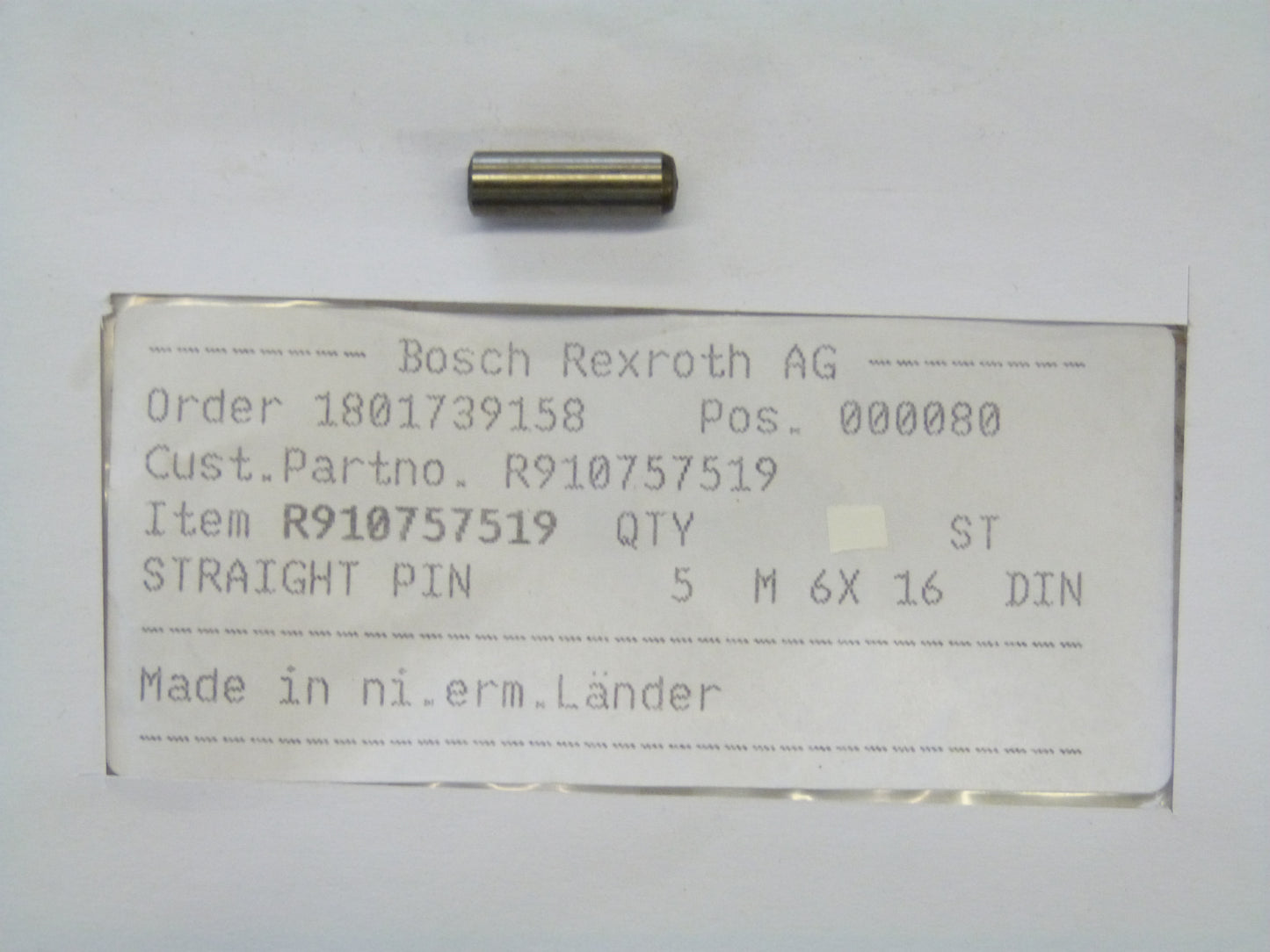 Image 1 of CYLINDER PIN