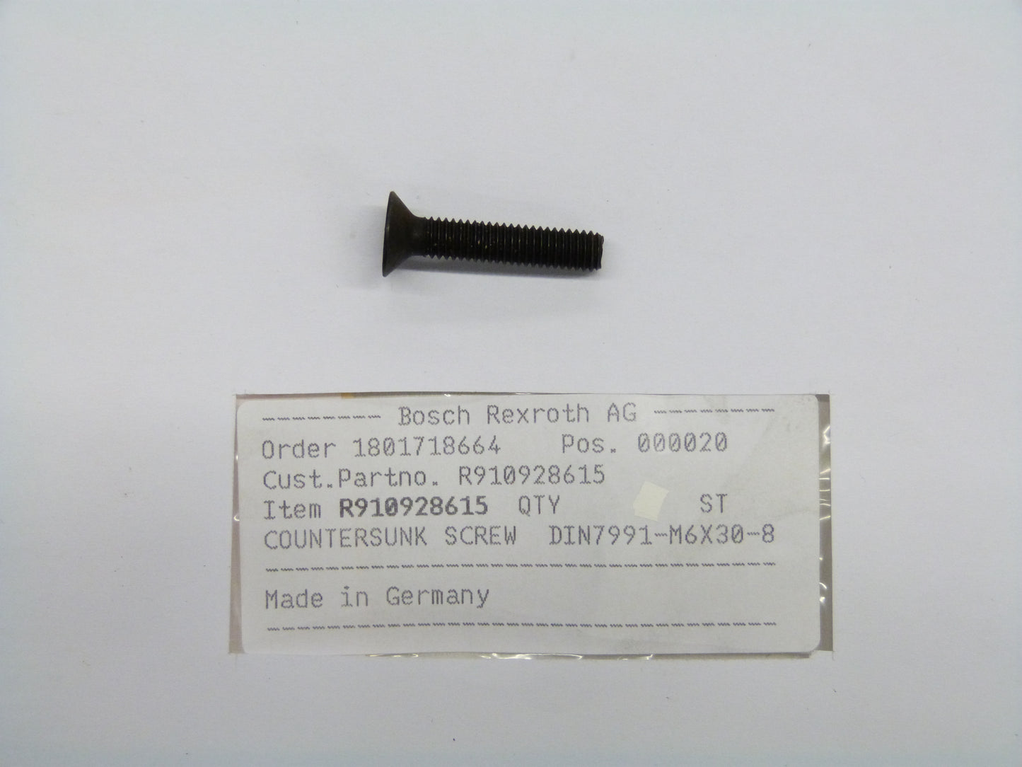 Image 1 of FLAT HEAD SCREW