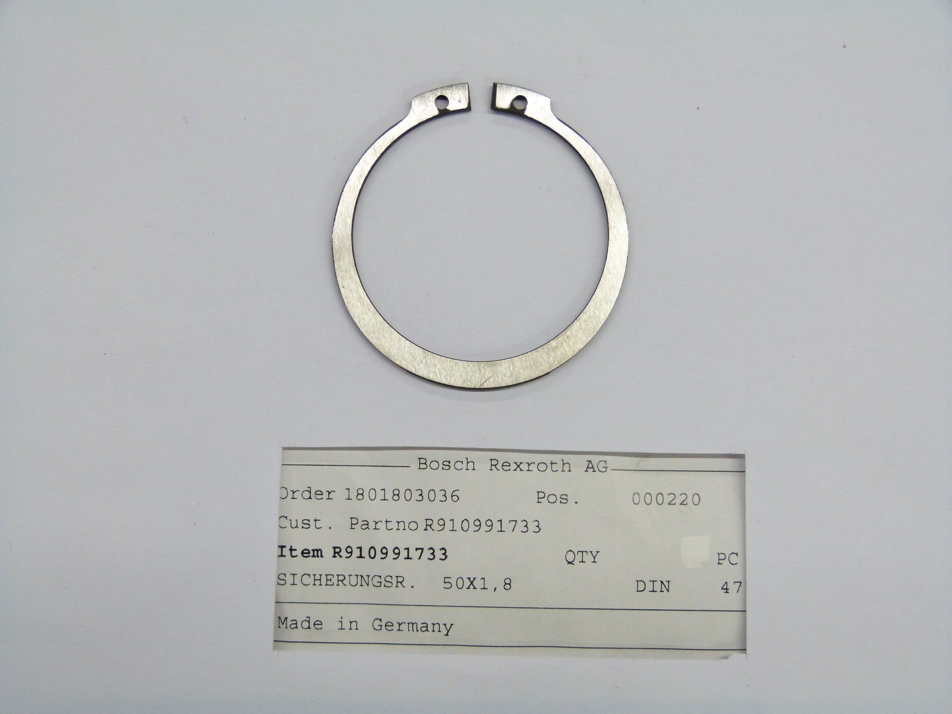 Image 1 of RETAINING RING