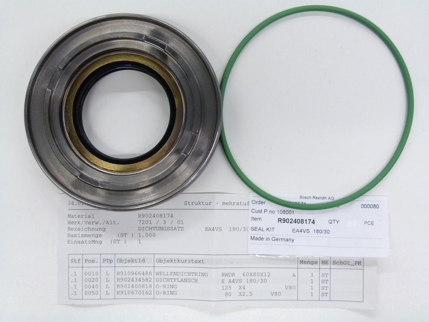 Image 1 of DICHTSATZ EA4VS  180/30 BAF-NBR143826