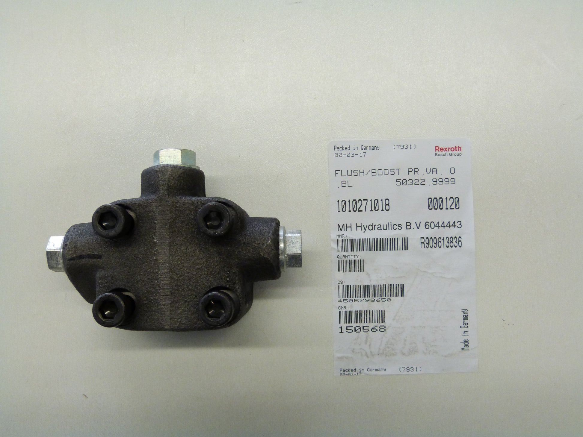 Image 1 of FLUSH AND BOOST PRESSURE VALVE WITH