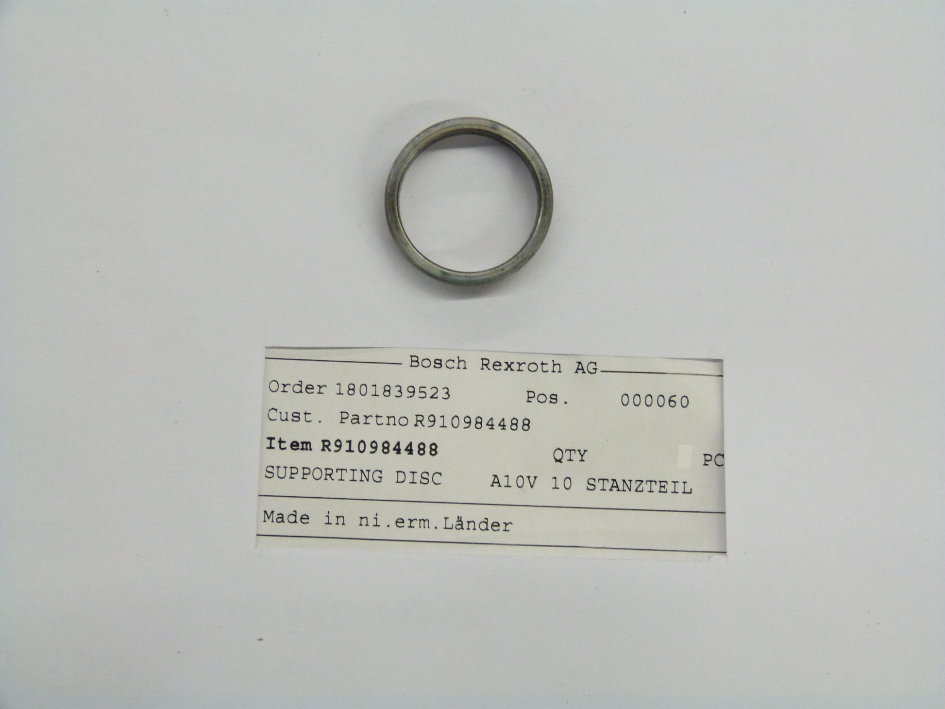 Image 1 of BACK UP PLATE