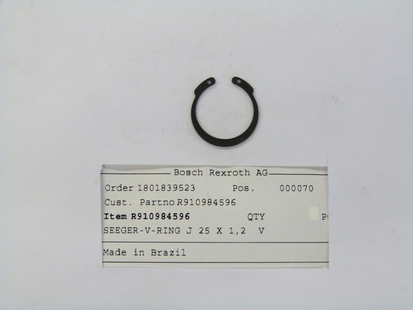Image 1 of SEEGER-V-RING