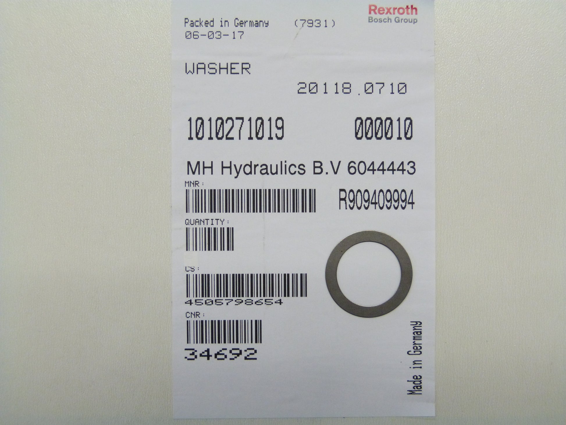 Image 1 of WASHER