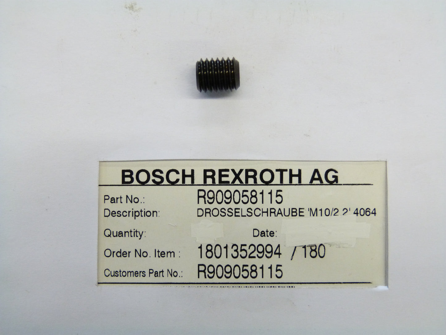 Image 1 of THROTTLE SCREW