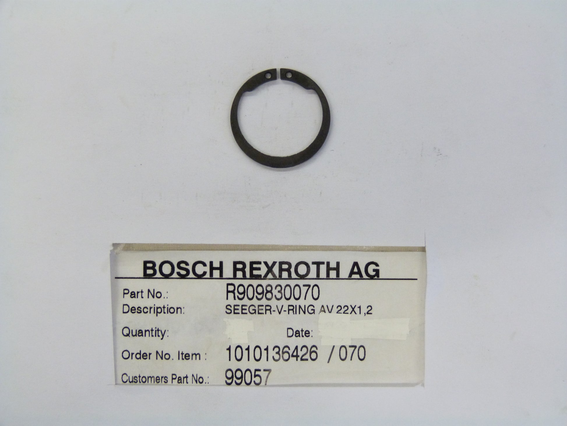 Image 1 of SEEGER-V-RING
